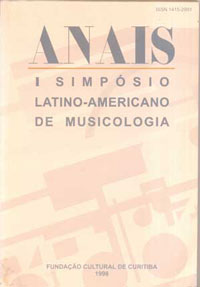 Anais I simpósio latino-americano de musicologia